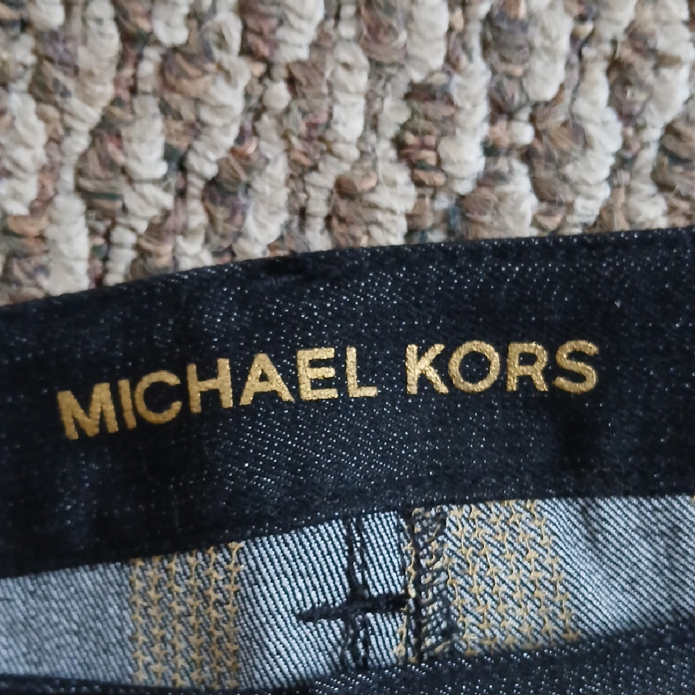 Michael Kors Gold and Black Skinny Jeans - Picture 3 of 8